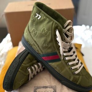 Men’s Green Gucci Sneaker - Tenns 77